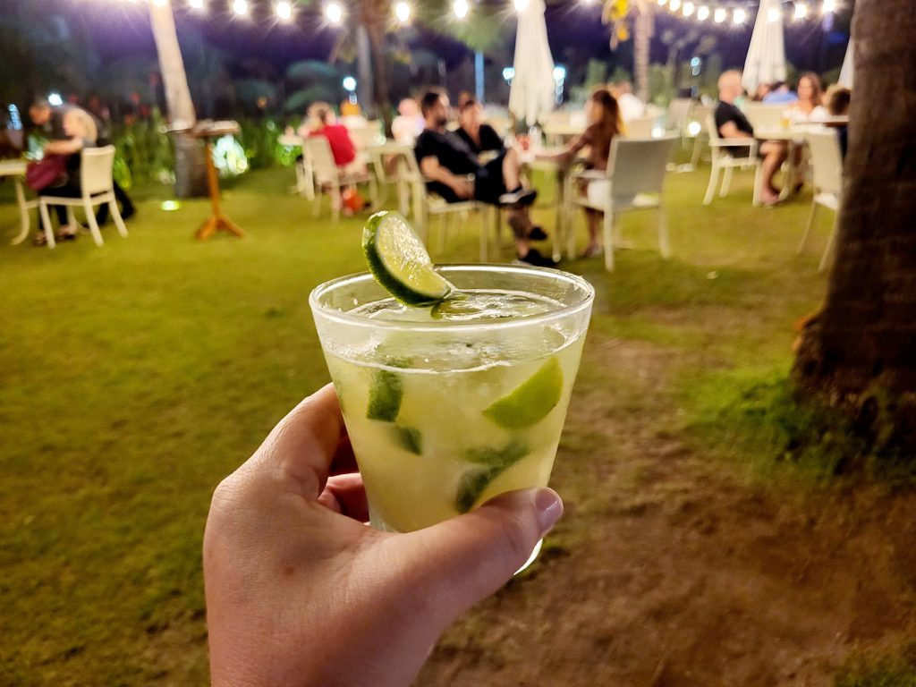 Tropical Caipirinha Cocktail with Lime and Cachaça. Solange Isaacs.