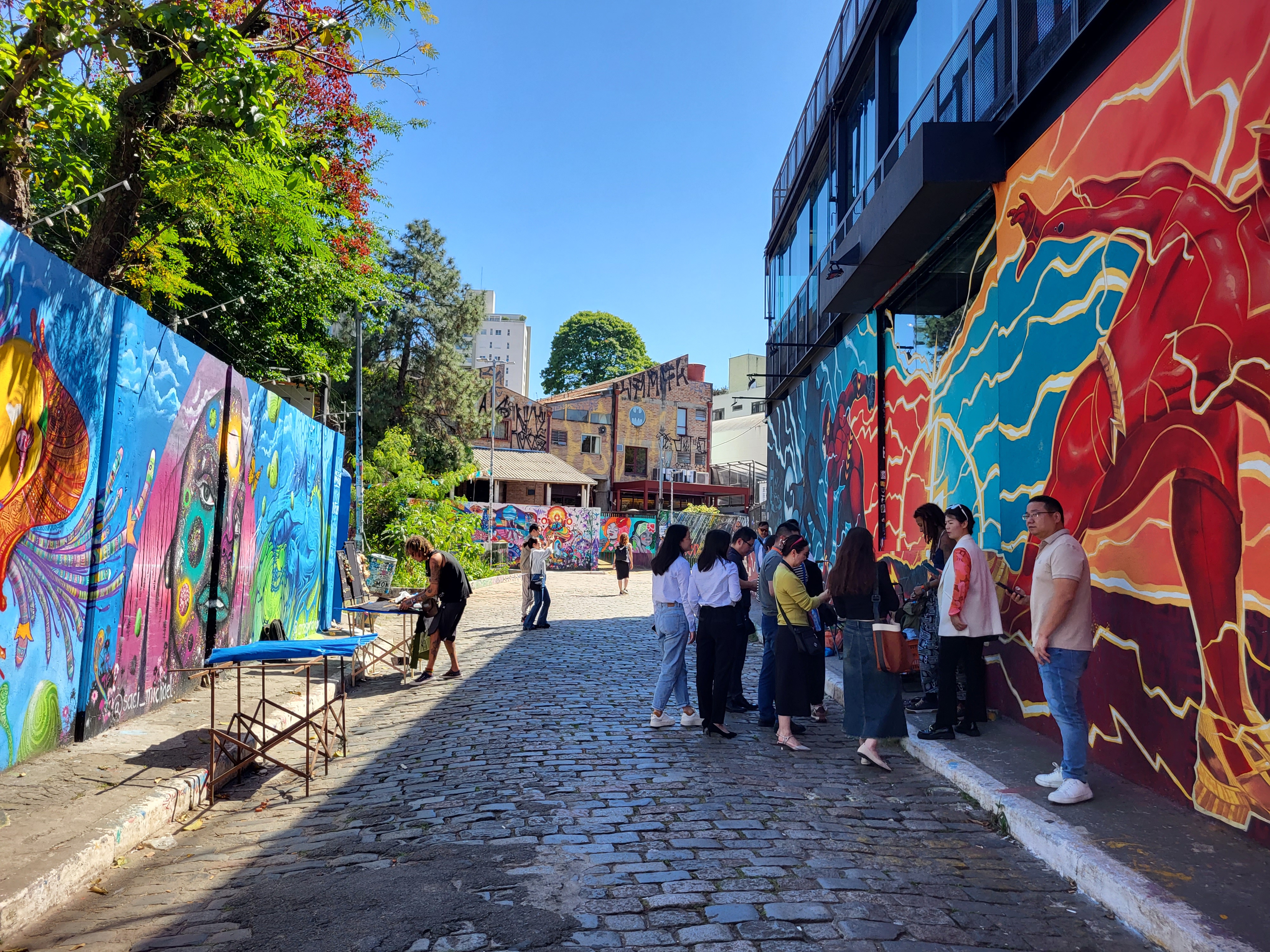 Colorful street art in São Paulo's famous Beco do Batman alley, Brazil. Photo by Solange Isaacs.